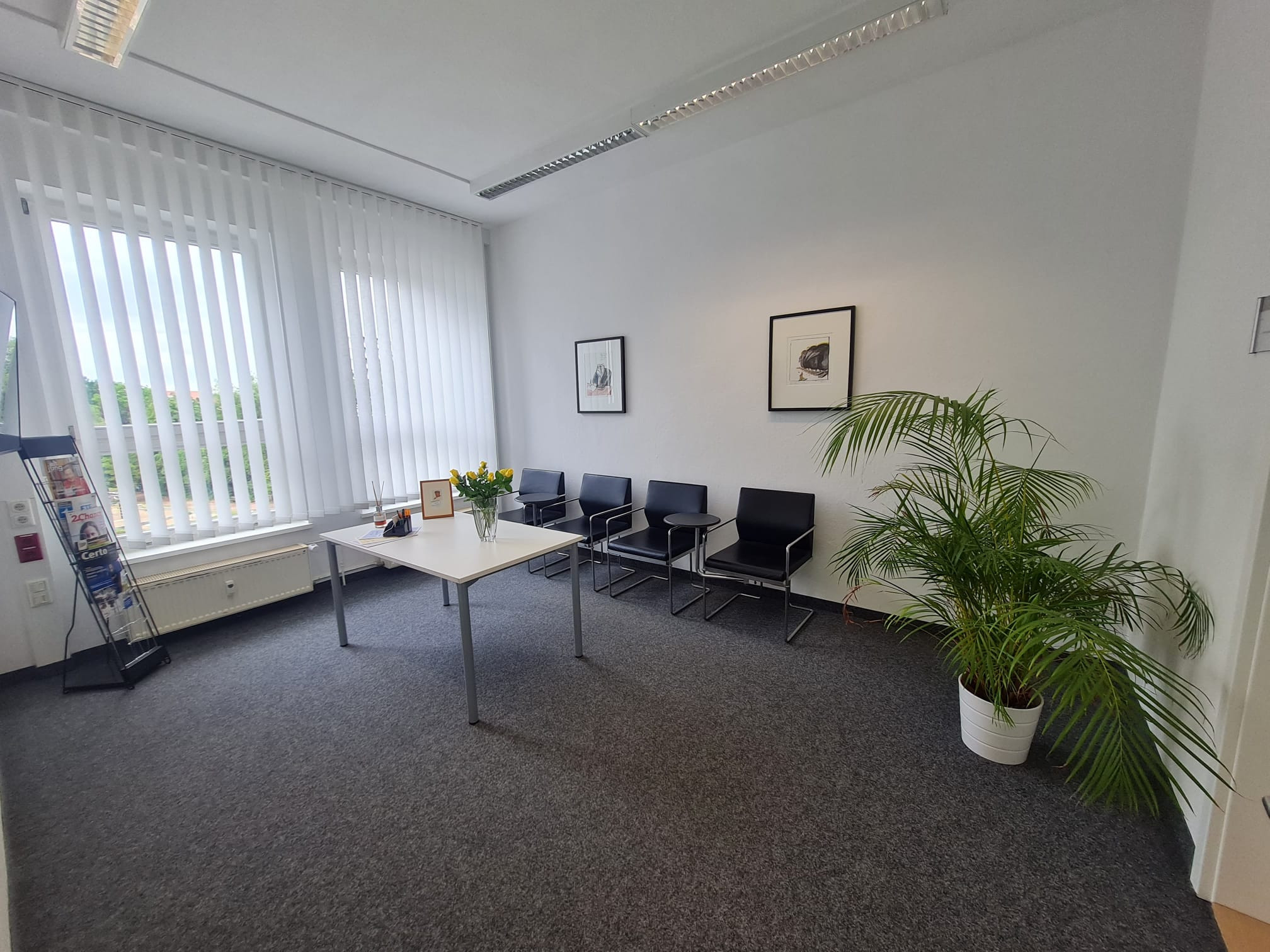 Besucherlounge der Kanzlei